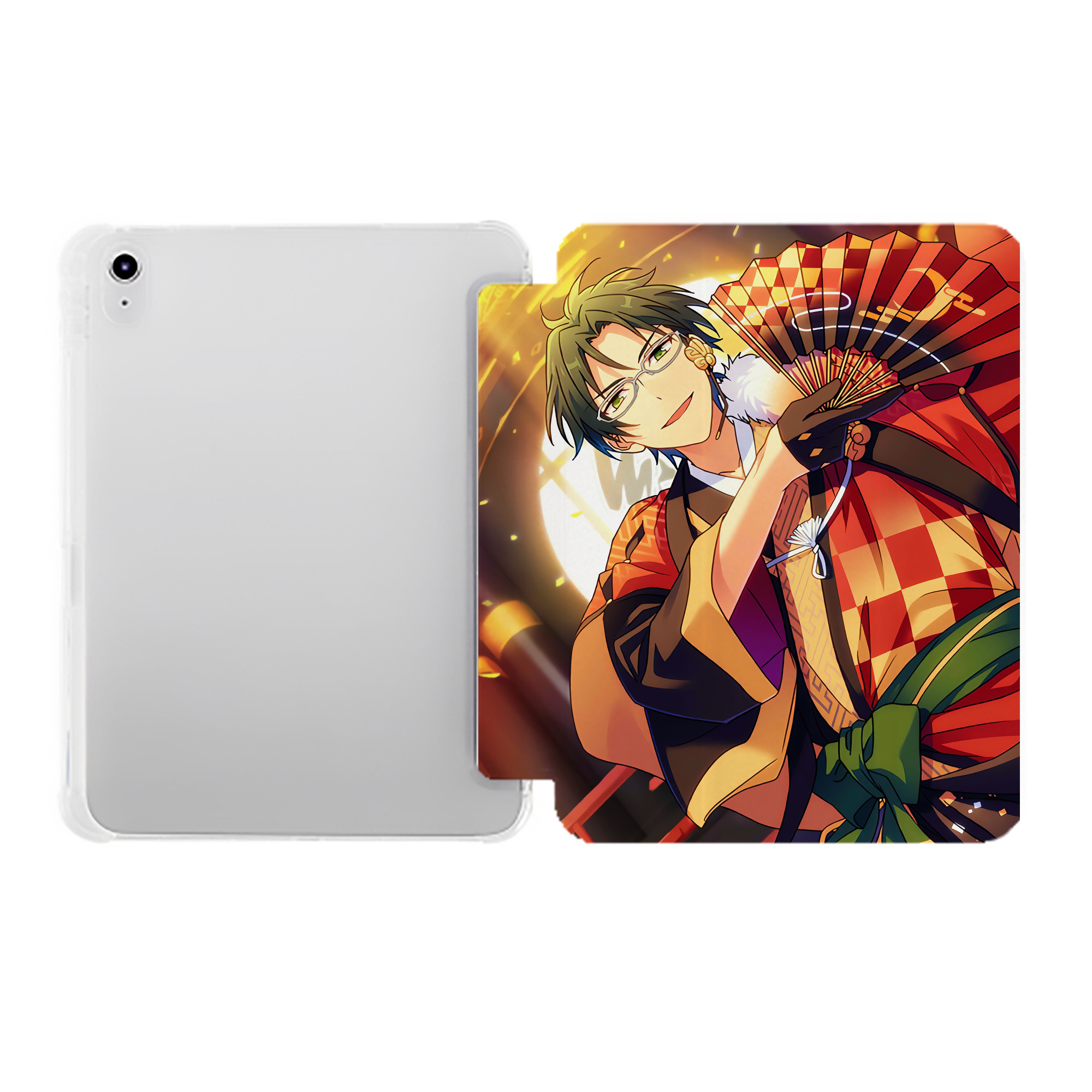 （画像用） あんさんぶるスターズ! Ensemble Stars IPad ケース ペン収納付き 三つ折りスタンド PUレザー×シリコン 対応機種9.5/10.5/10.9インチ
